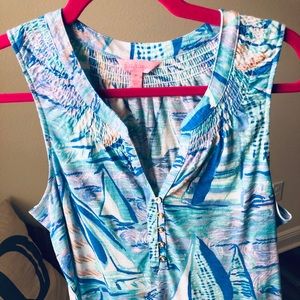 Lilly Pulitzer Essie top - aboat time